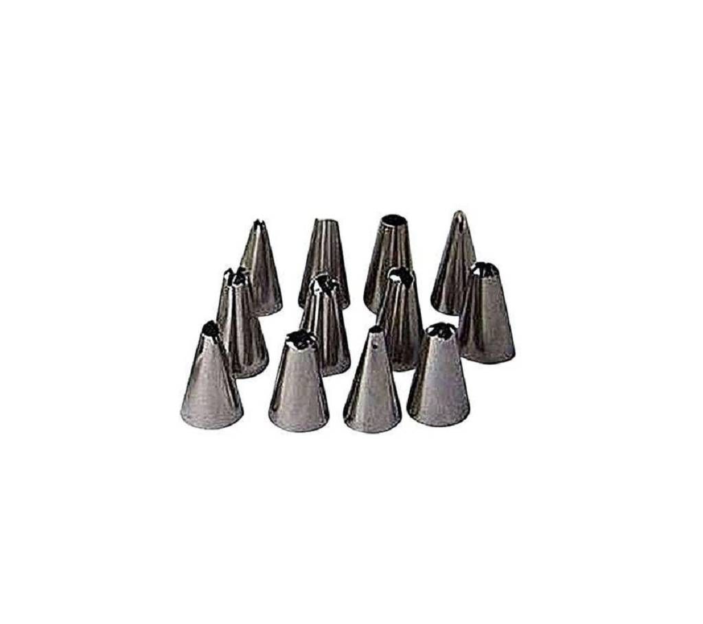 Cake Decoration Tools - 12pcs - Silver