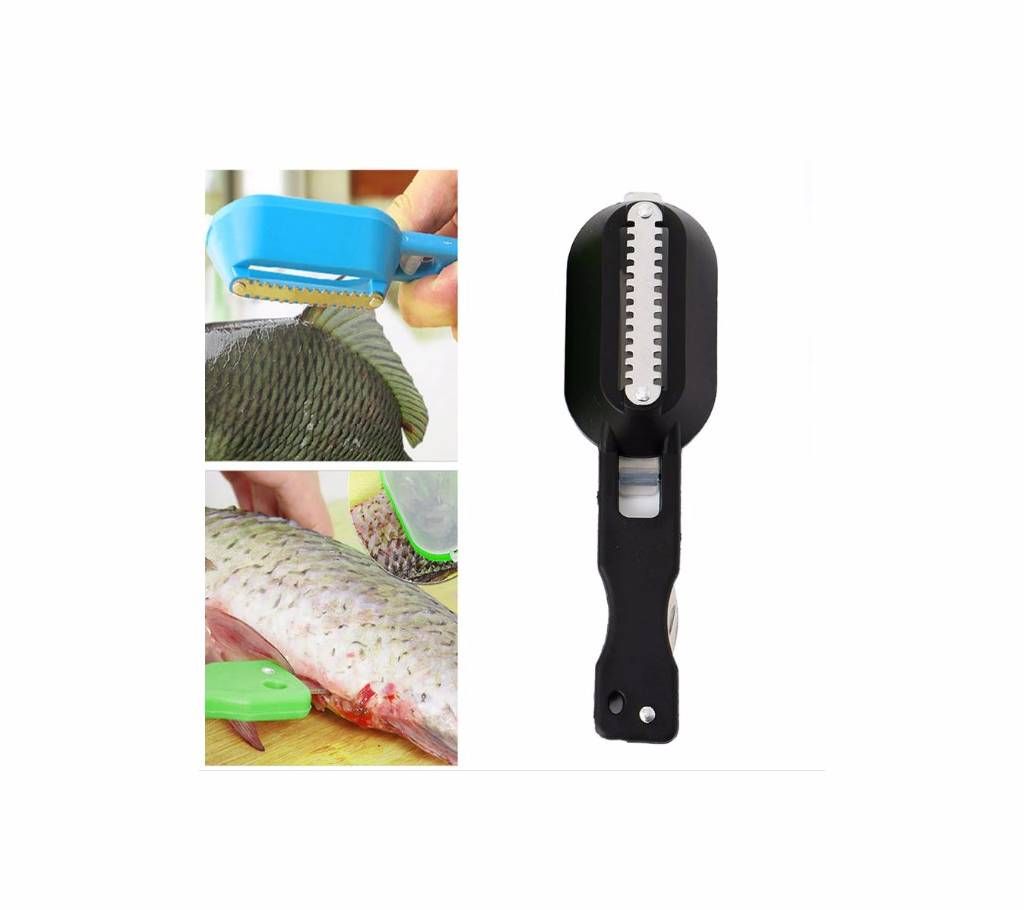 1 pcs Cleaning Fish Skin Steel Scales Shaver Remover Cleaner Fishing Tools Kitchen Tool Knife