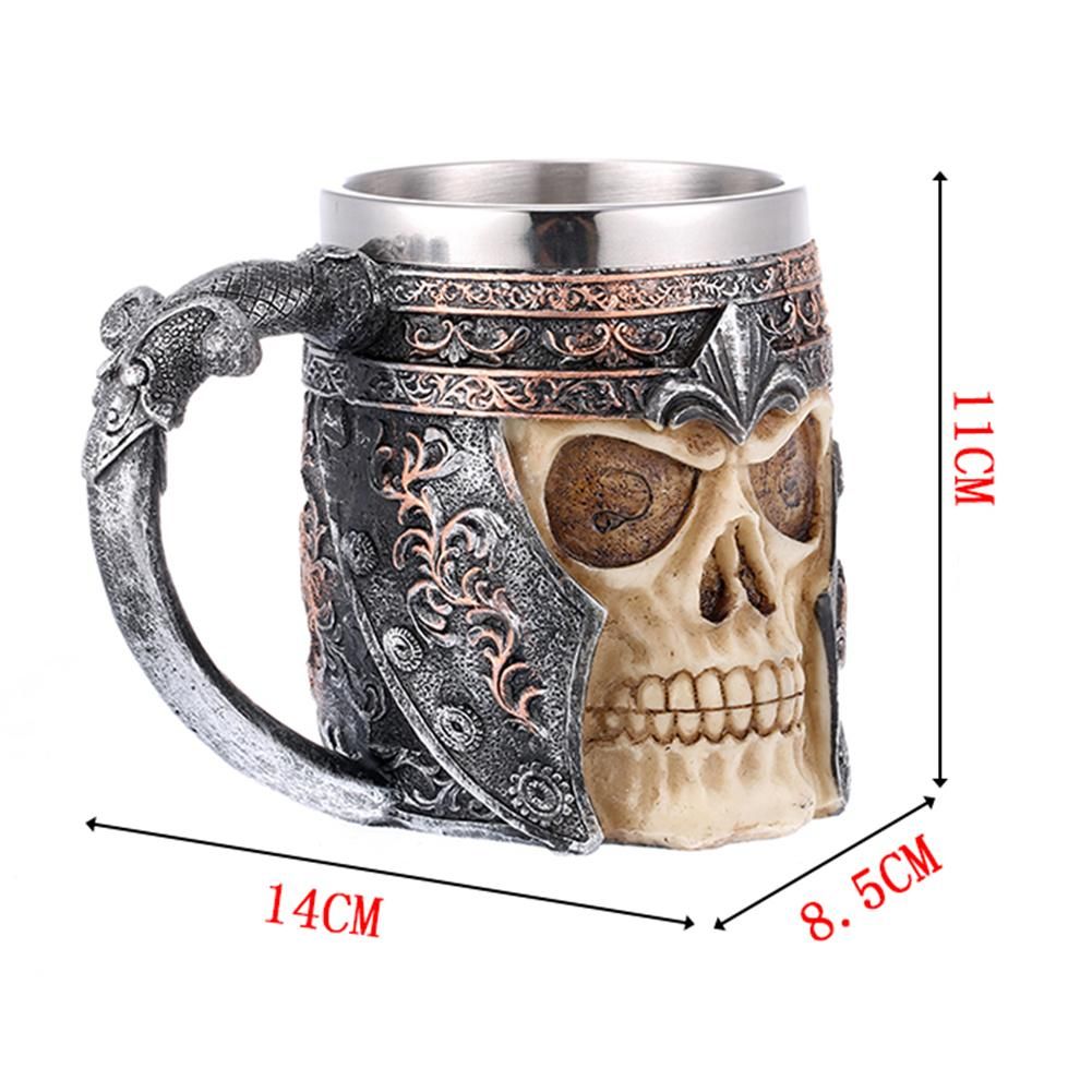Viking Wood Style Mug Simulation Wooden rel Cup Double Wall Drinking Mug Metal Insulated 1PCS Drinking кружка