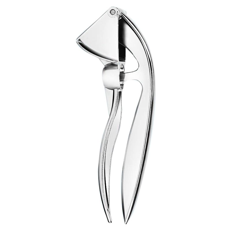 Garlic Press Zinc Alloy, Garlic Mincer Rust Proof Garlic Crush Date Pits Remover Garlic Press, Dishwasher Safe