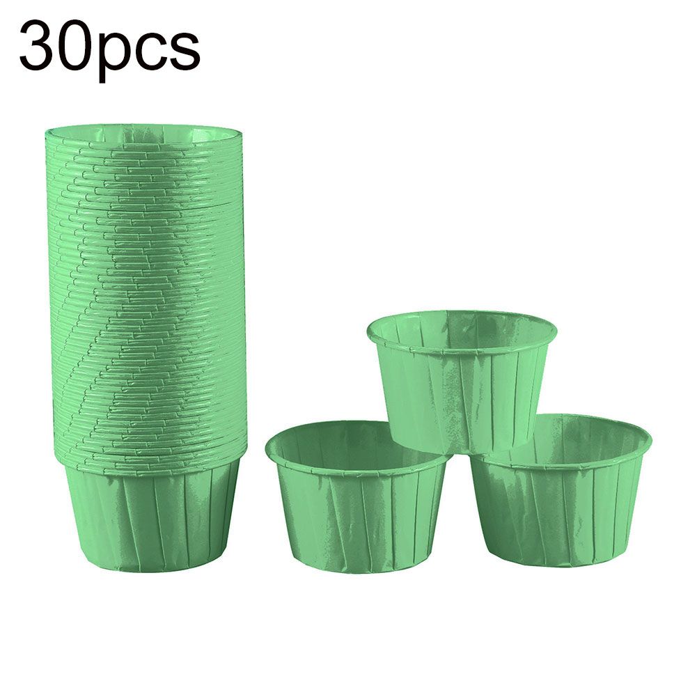 30Pcs Round Cupcake Cake Liner Baking Cup Muffin Boxes Dessert Holder DIY Decor