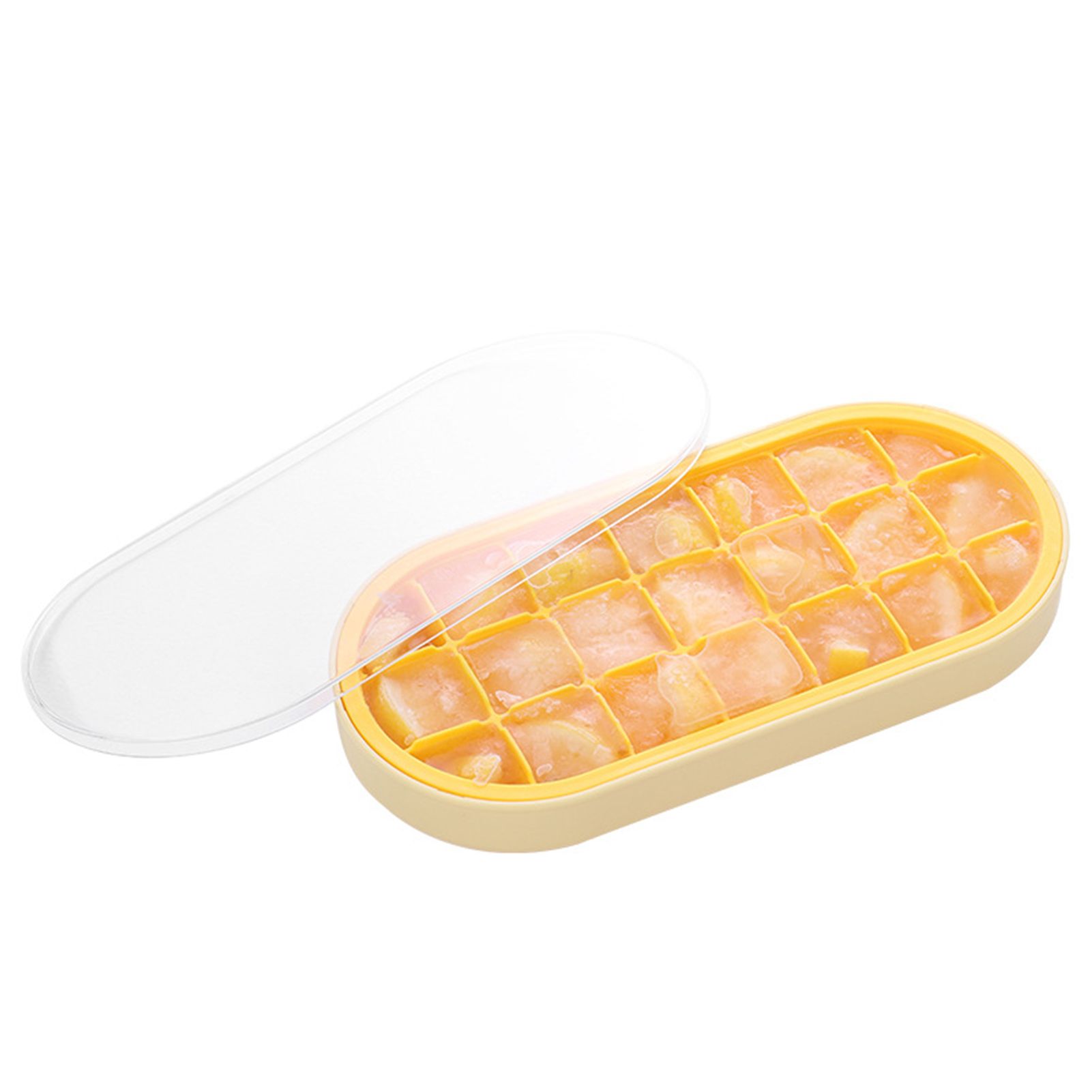Ice Cube Mold Soft Touch Contrast Design Visible Lids Mould