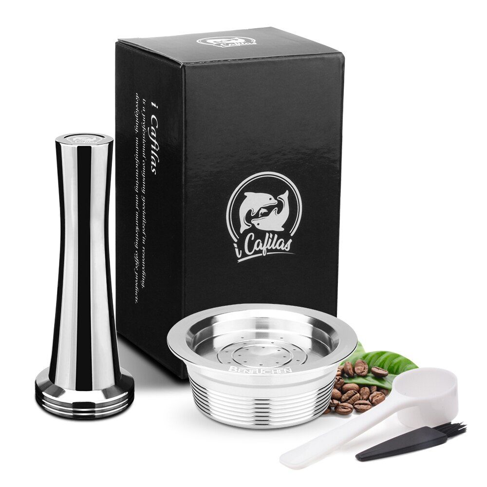 Reu Capsule For Lavazza Stainless Steel Refillable Compatible with Lavazza Mio Machine Filter Capsules Cup with Seal