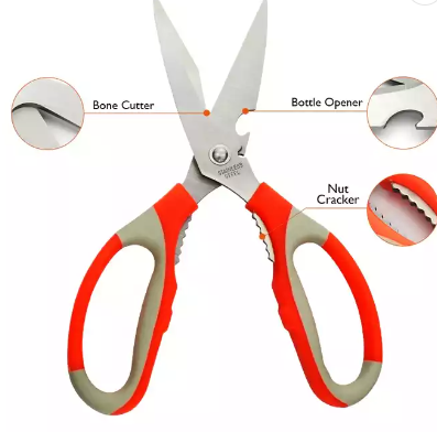Best Selling Product Hot Sell China Kitchen Accessories Chicken Meat Kitchen Shears Blade Premium Heavy Duty Kitchen Scissors