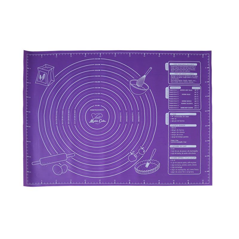 Houseeker 45x60cm Silicone Baking Mat with Measurements Baking Accessories Non Stick Big Baking Sheet
