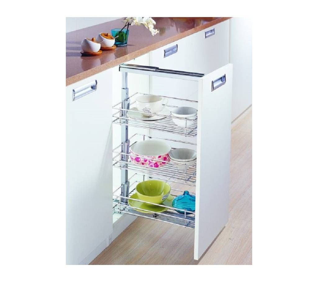 Well Max Triple Drawer Basket (Chrome)