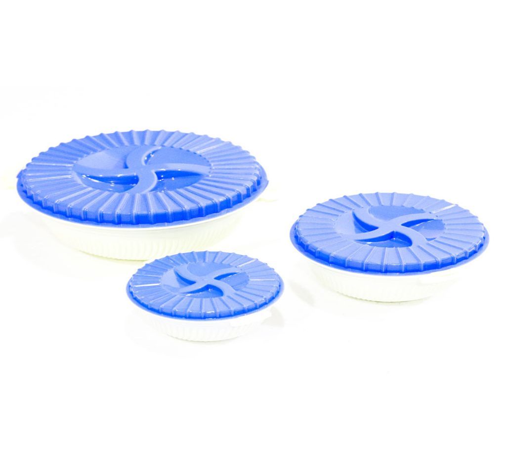 3pcs Wonderful Bowl Set with Colorful Lid