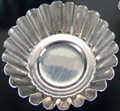 10Pcs/lot Aluminum Cupcake Egg Tart Mold Disposable Cookies Pudding Baking Moulds Dessert Cake Decorating Tools