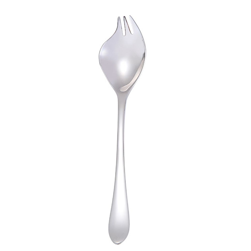18cm Kitchen Portable Stainless Steel Salad Serving Fork Spoon Cutlery Utensil