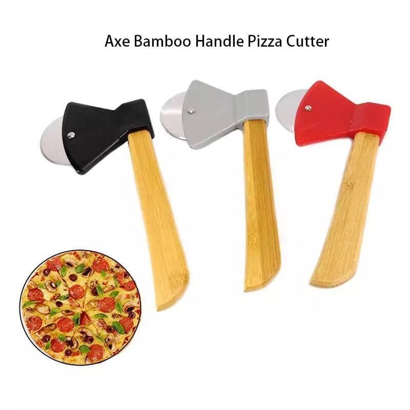 Pizza Cutter With Bambo Handle