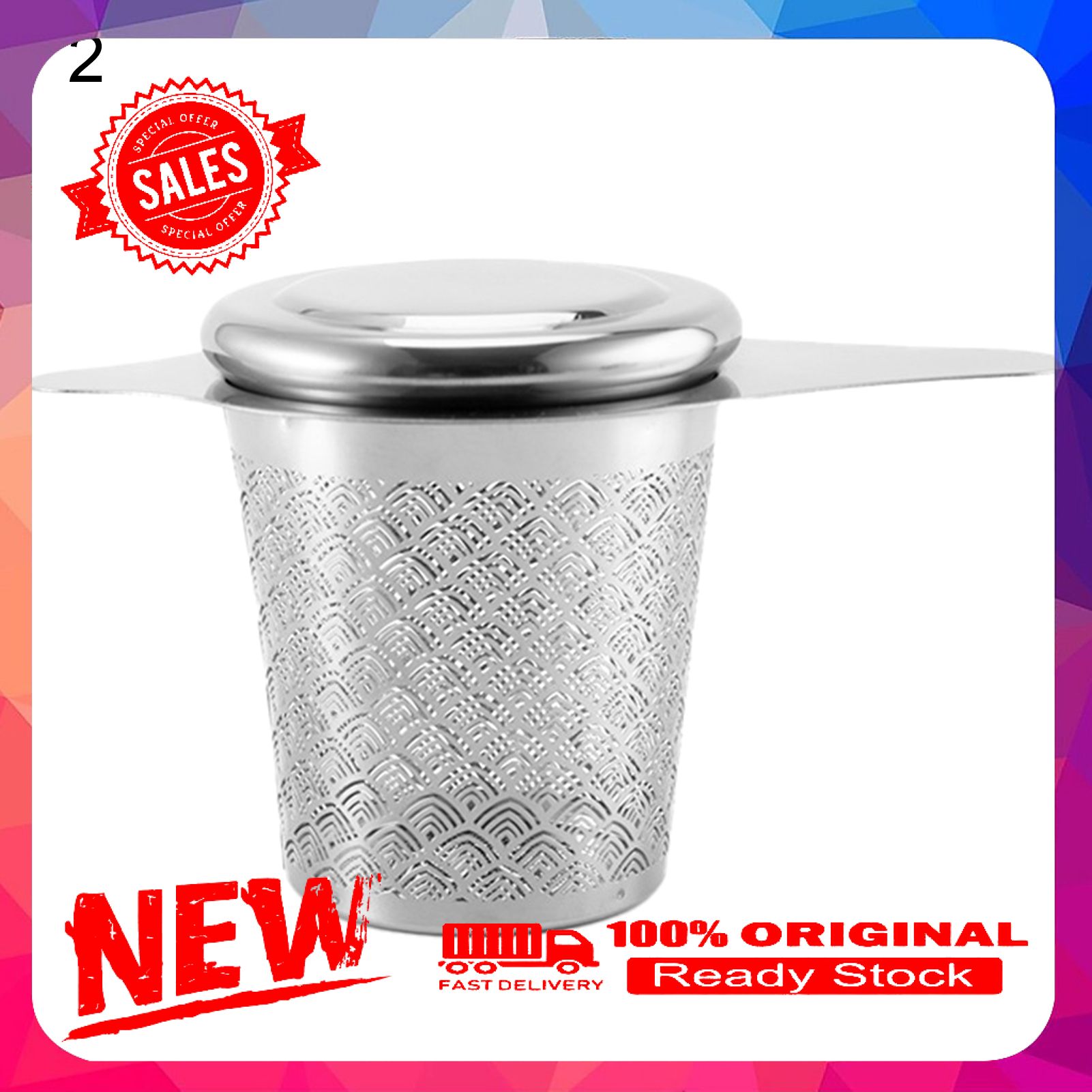 Tea Leak Filter Solid Anti-rust 304 Stainless Steel Classic Metal Mesh Tea Filter for Home
