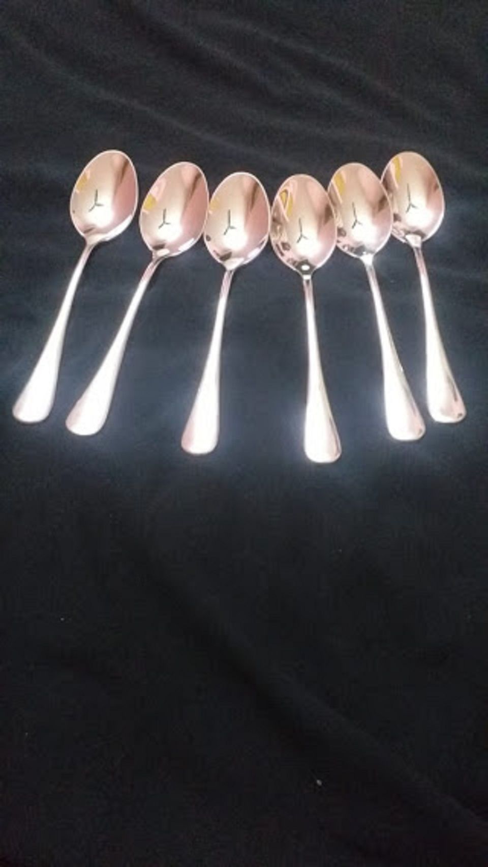 6 pieces Heavy Stainless Steel Tea Spoon Set