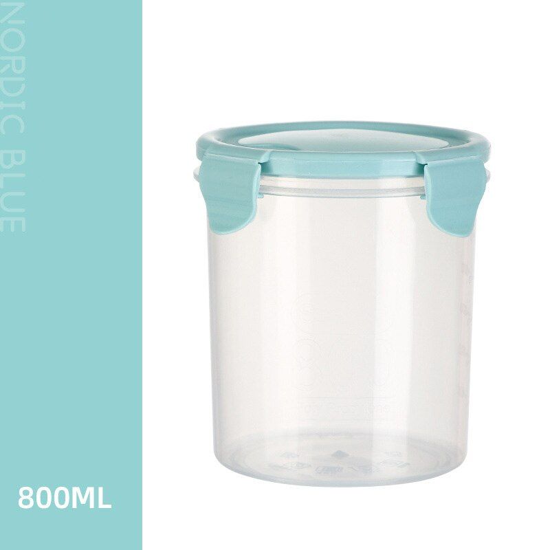 Sealed Jar Snack Bottle Kitchen Preservation Household Grain Can Food Grade Plastic Transparent Bottle Storage Box Storage Tank