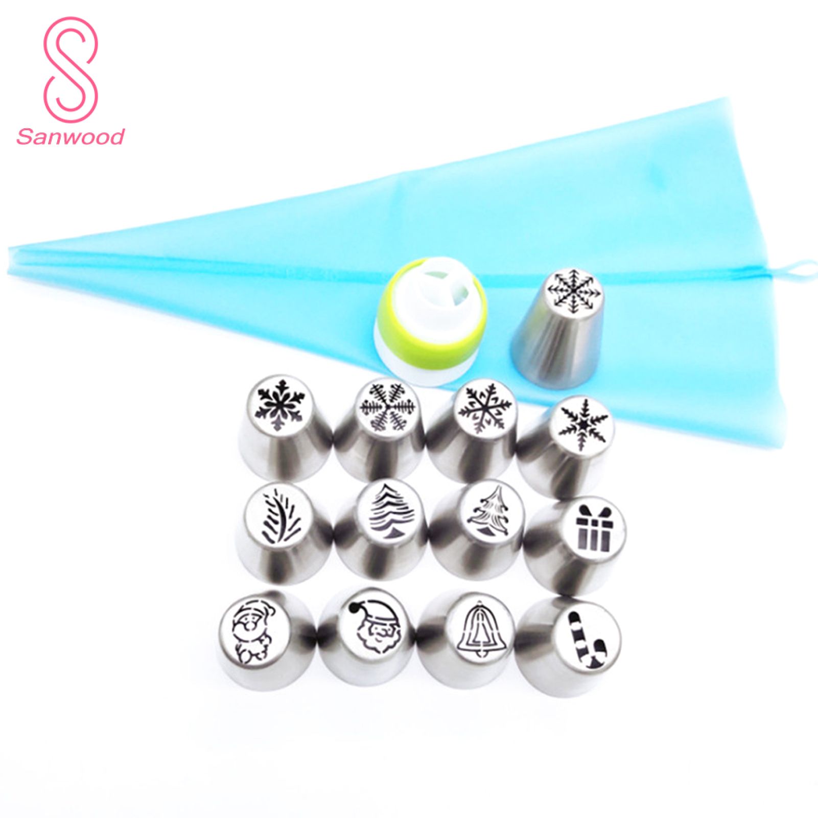 Decorating Mouth Food Grade Christmas Cake Icing Nozzles Baking Kits
