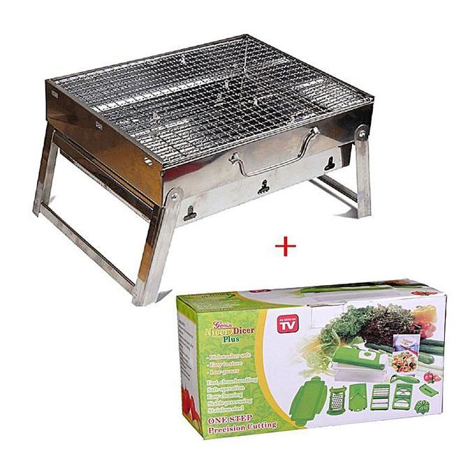 Outdoor Portable Bbq Stove and Nicer Dicer Plus