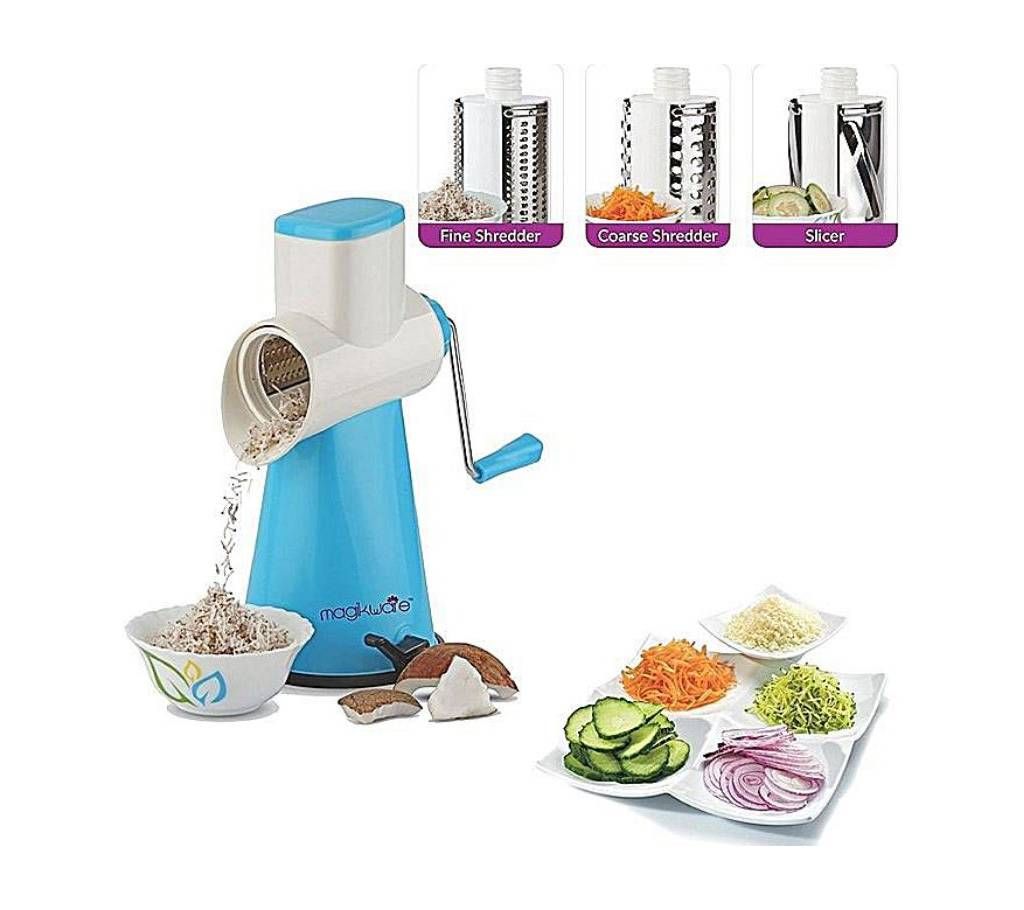 Round Mandoline Slicer Vegetable Cutter - Multi-color