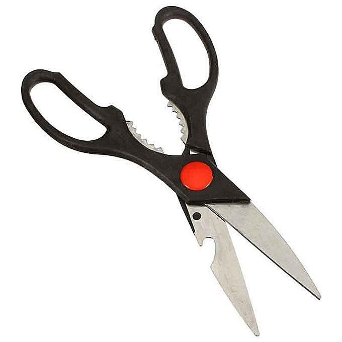 Stainless Steel Fish Cutting Scissors - Black