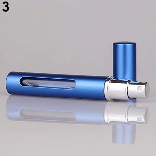 Fashion Mini Portable 5ml Glass Perfume Bottles Metal Perfume Spray Pump Bottle