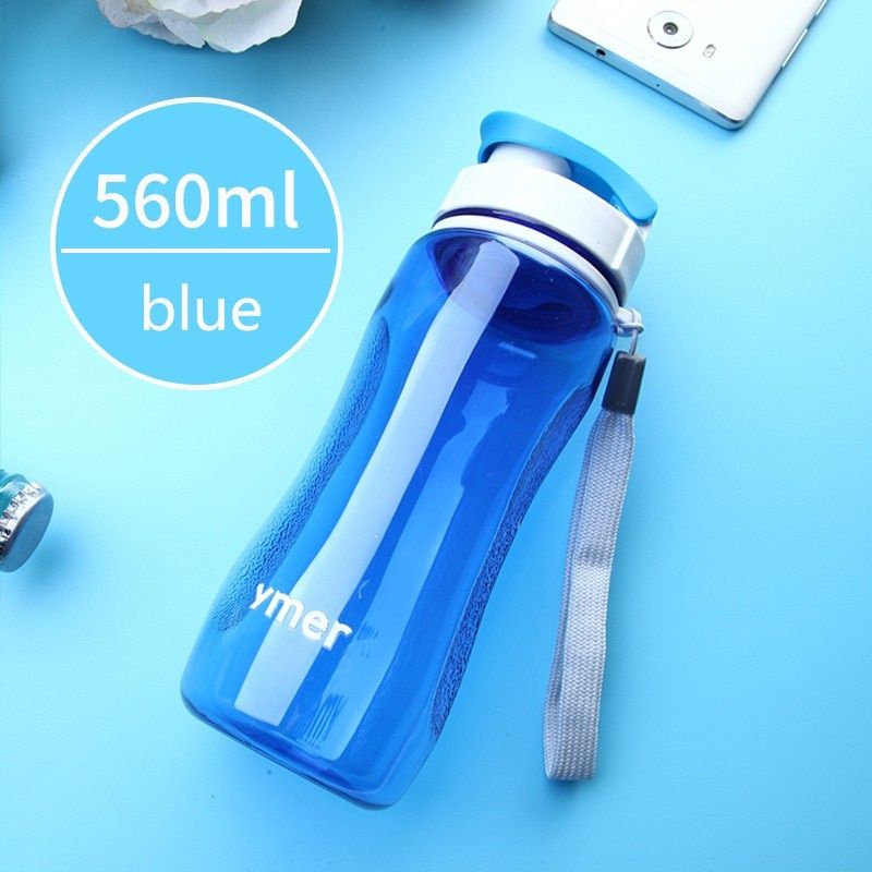 2021 Healthy Bicycle Water Bottle Simple Space Sport Copo Travel Hiking Running Bottle Leak-Proof BPA Space Sport Vaso 560ML