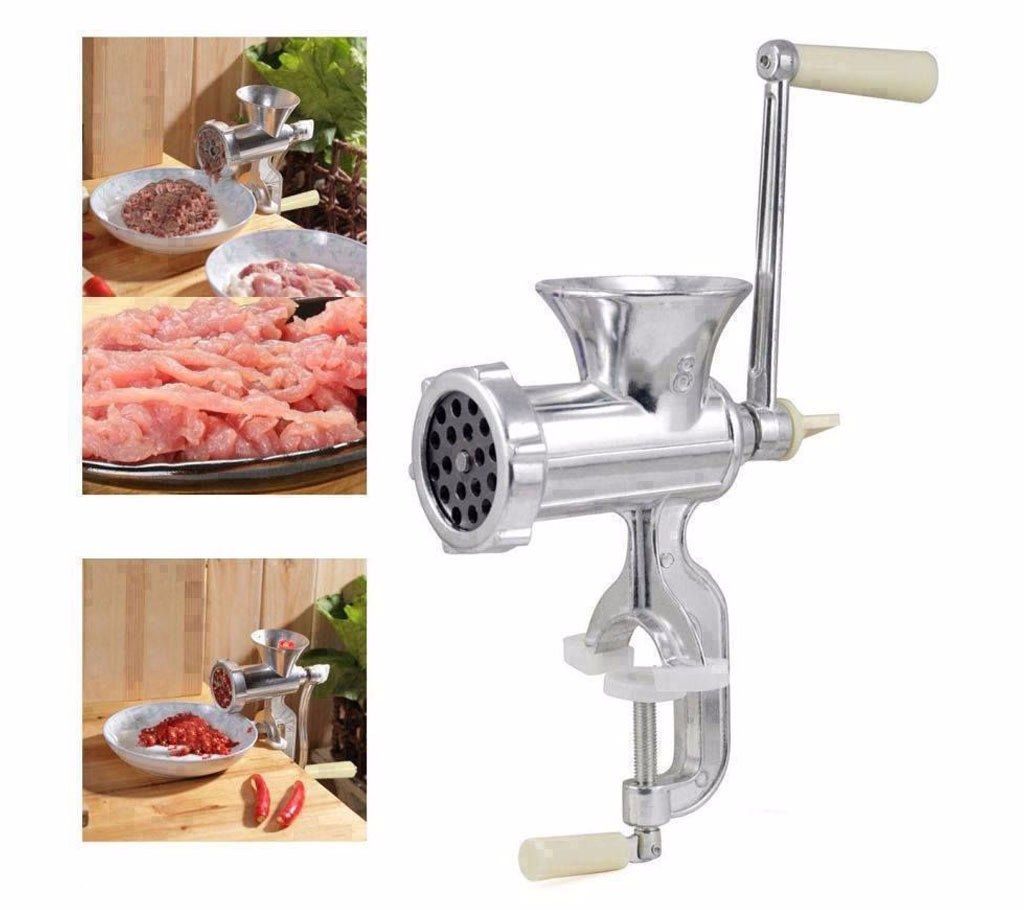 Manual meat grinder