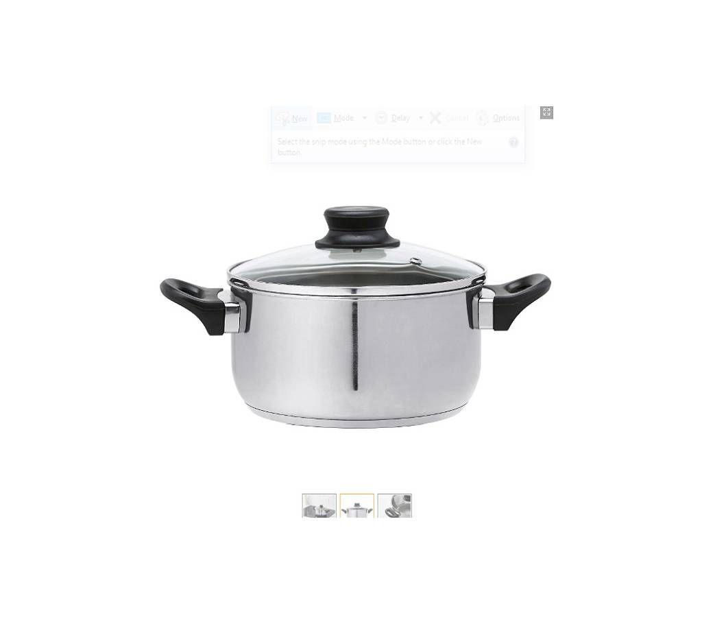 Cooking Pot with lid  glass