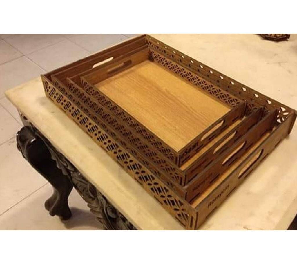 ORR Sell PoinT-Craft BD- Wooden made Tray Set-001