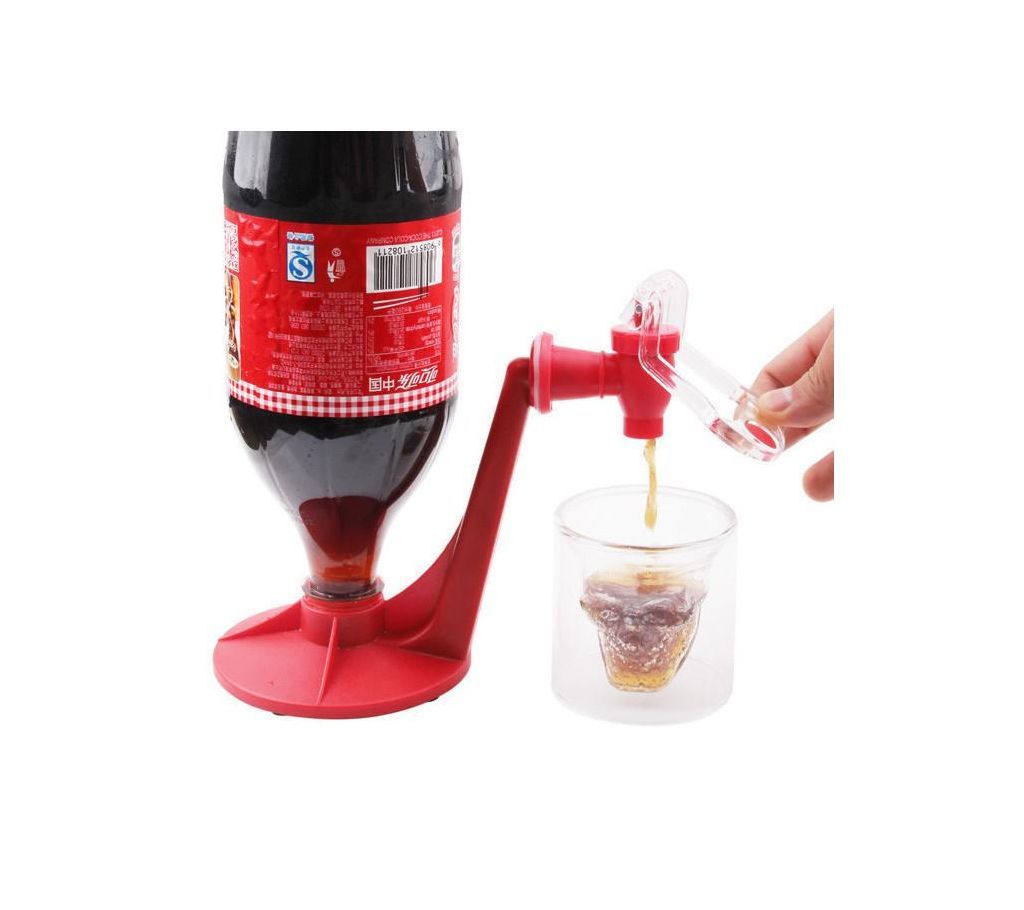 Wondeful Drink Saver Dispenser Linkspe Home Bar Coke Fizzy Soda Soft Drinking Faucet Red