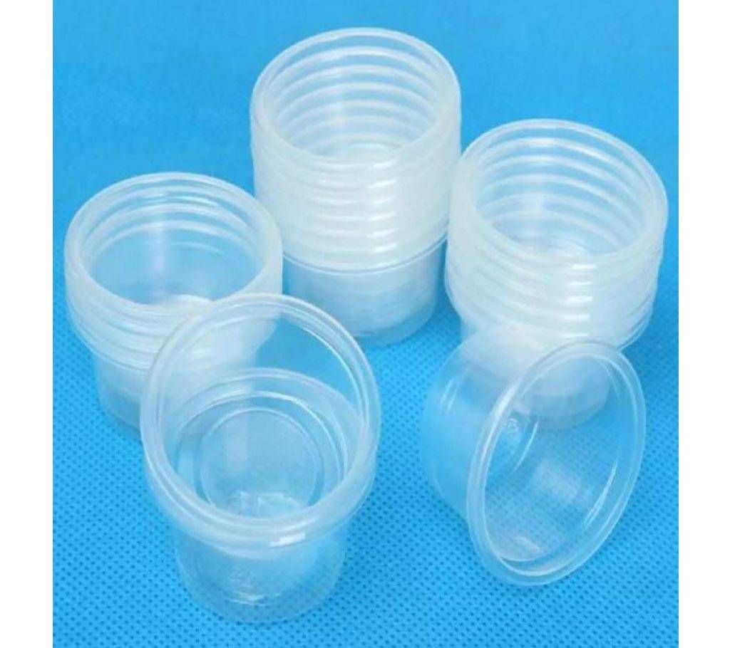 25 pcs 80ml Clear Plastic Disposable Cups