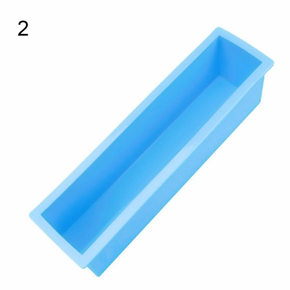 Rectangle Loaf Soap Mold Silicone DIY Cold Processing Tool Cake Toast Mould