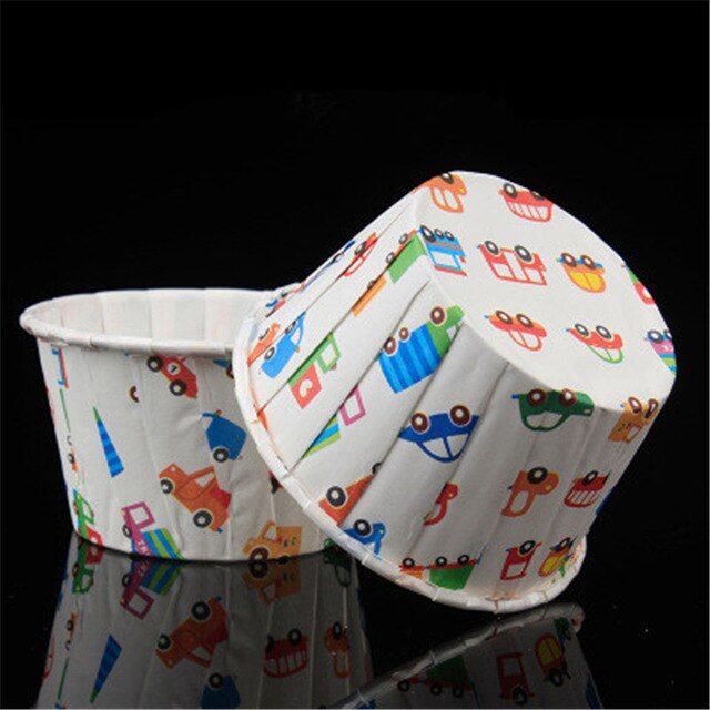 50Pcs Stars Flamingo Cupcake Wrapper Paper Dessert Cupcake Liner Baking Cup Tray Wedding Caissette Muffin Cupcake Paper Cup Case