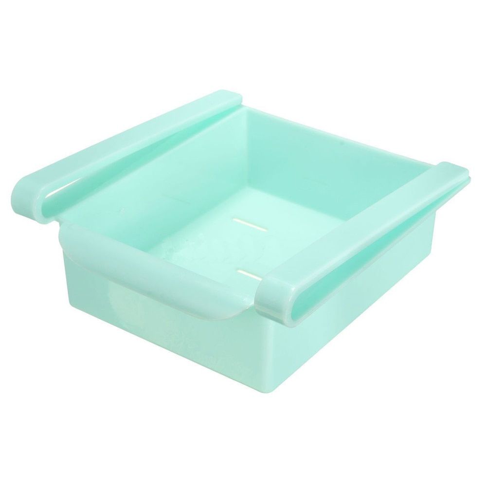 1 pc Multi-purpose Slide Kitchen Fridge Freezer Space Storage Rack Kitchen Storage Holder Pull-out Drawer Fresh Spacer Sort