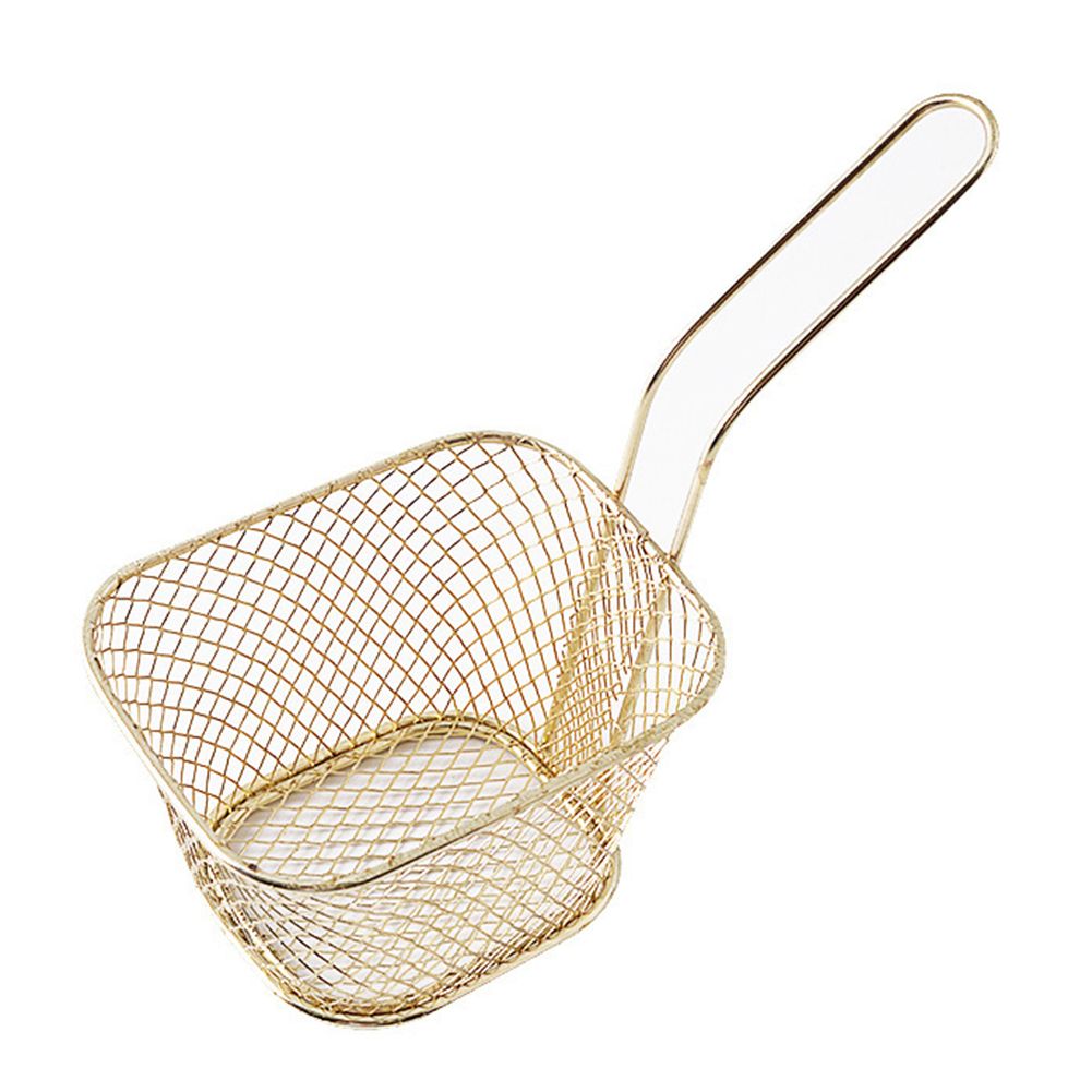 Square French Fries Deep Frying Basket Metal Food Filter Colander Cooking Tool