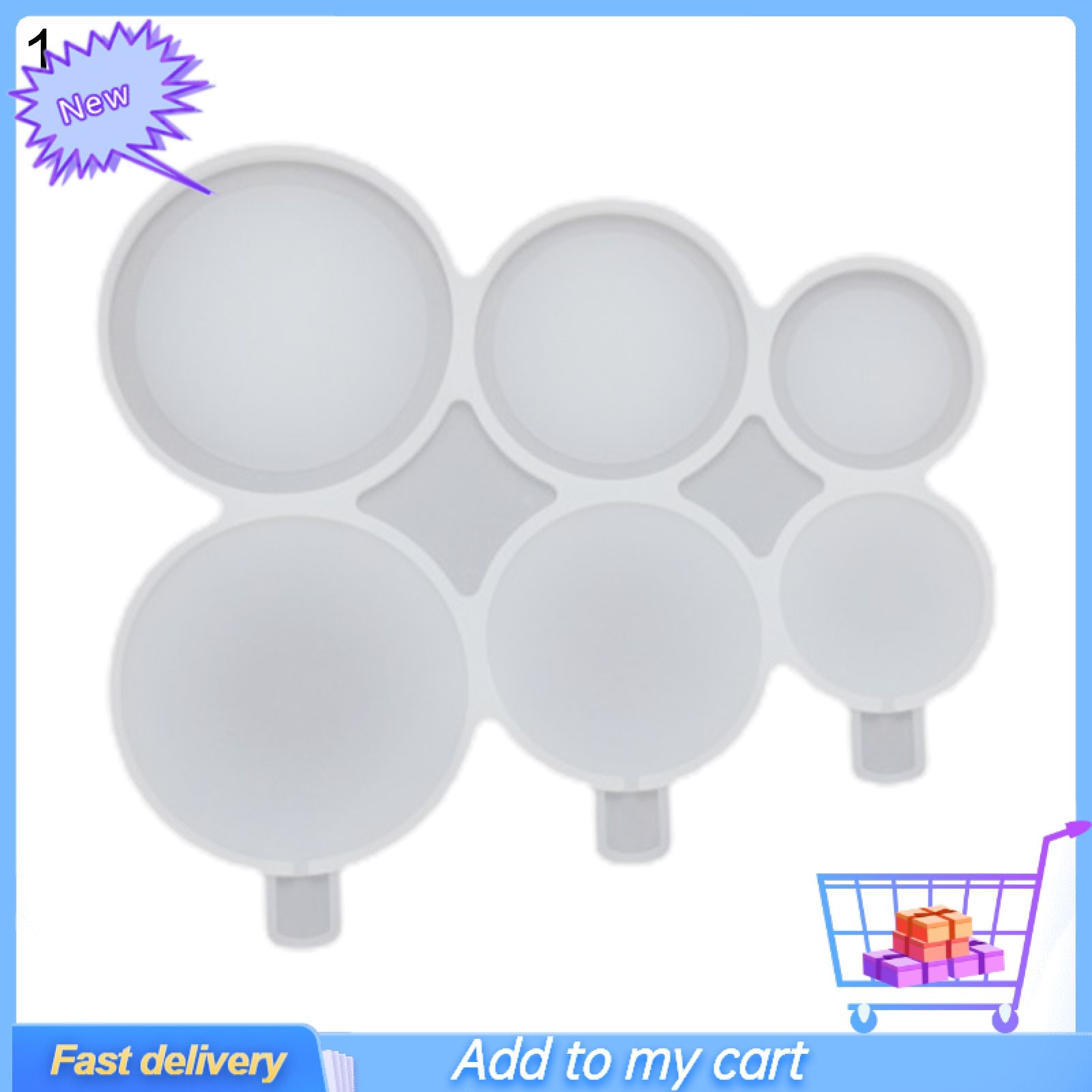 1 Set Baking Mold Food Grade DIY Silicone Cake Decorating Candy Mold for Party