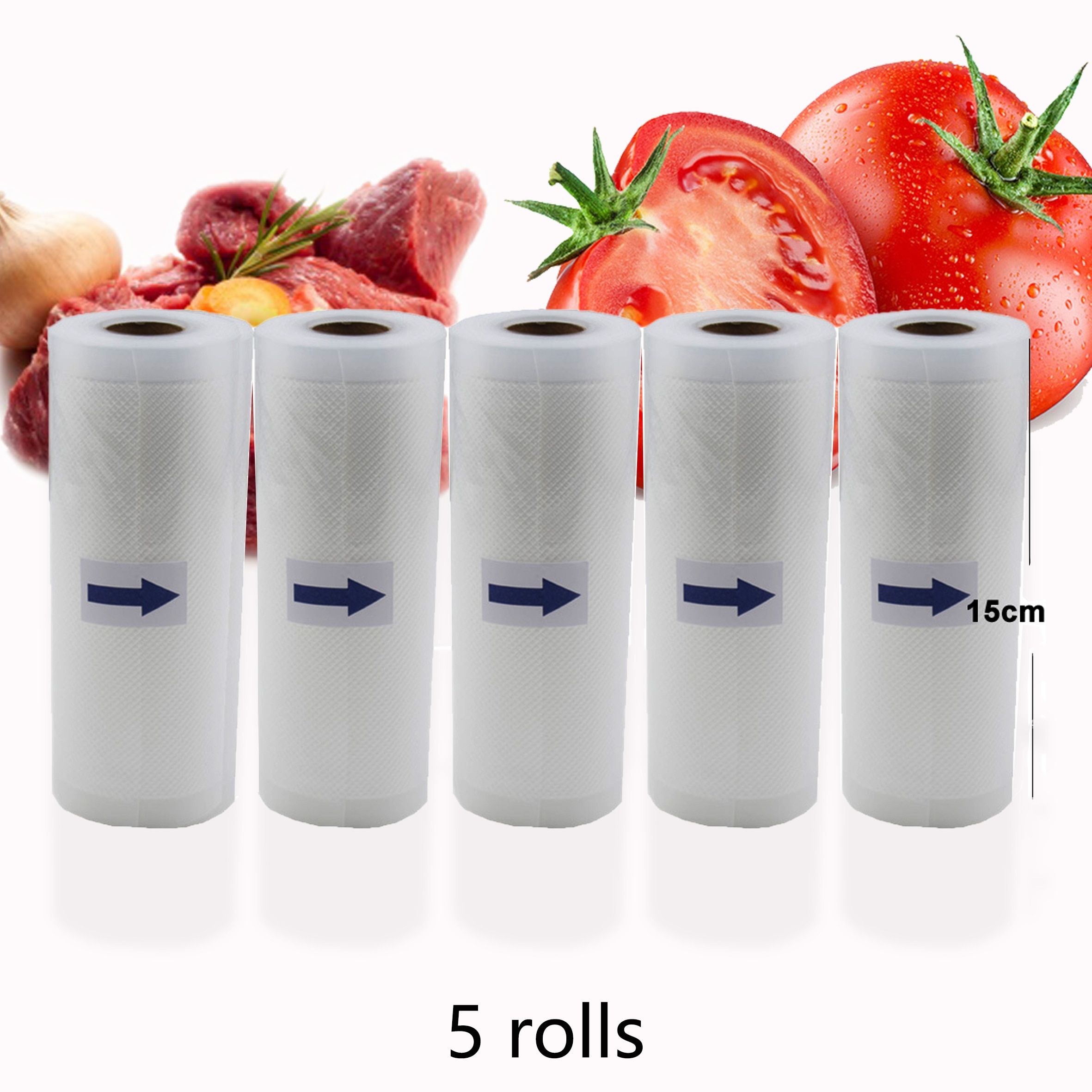 Household Kitchen Food Vacuum Packing Bag For Vacuum Sealer Vacuum Storage bags Food Fresh Long Keeping 15*500mm