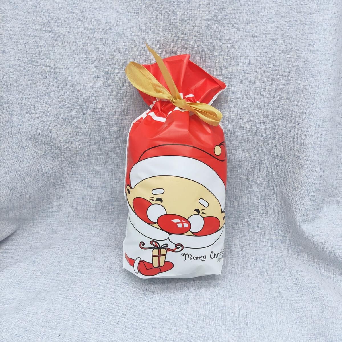 Functional 50pcs Christmas Candy Present Gift Party Bags Storage Reusable Drawstring Wrap