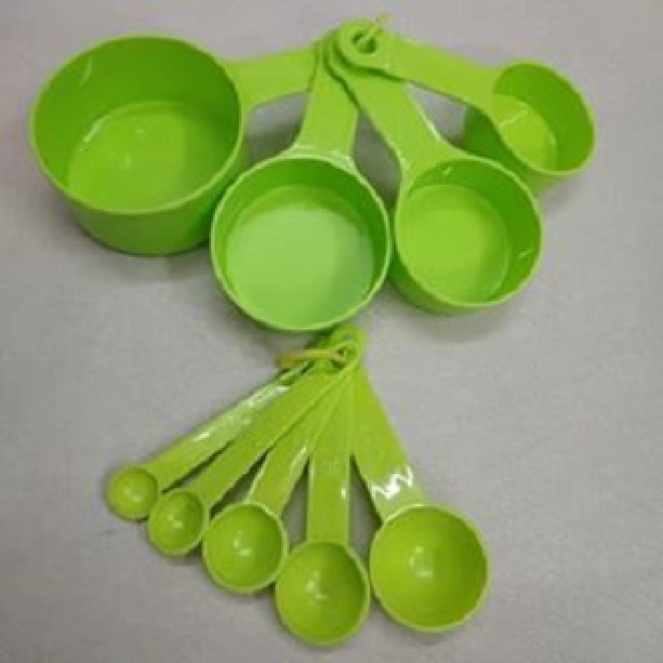 8 Pcs Measurement Cup Set - Green - Weight Machine
