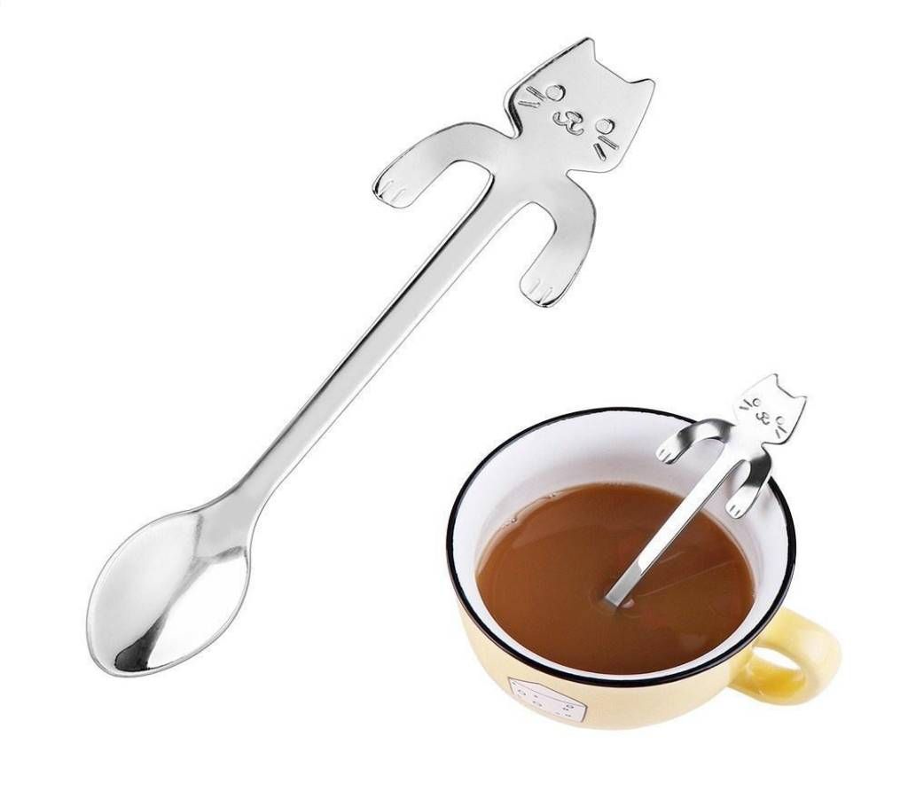 Stainless Steel Cartoon Cat Spoon-1pcs