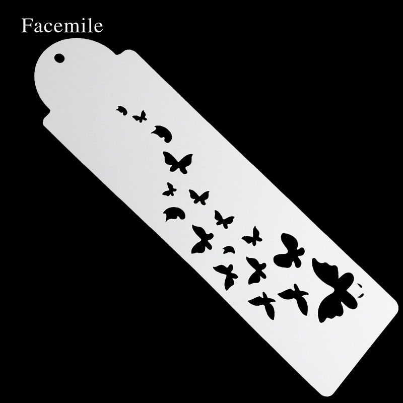 Facemile Hollow Spray Lace Butterfly Fondant Cake Stencil Wedding Cupcake Template Mold Cake Decorating Kitchen Bakeware Baking