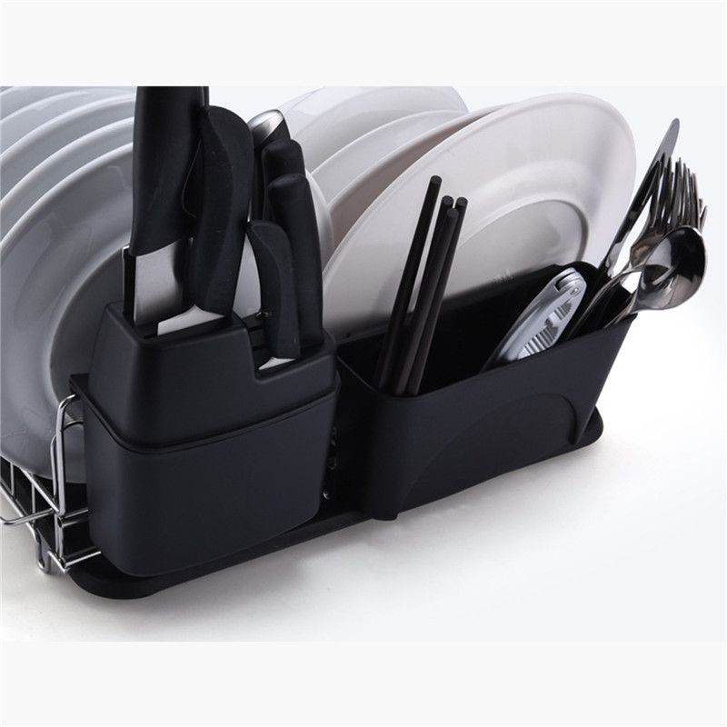 Multifunction Stainless Steel Dish Rack Plates Bowl Drying Storage Organizer Holder Tray Drainer Dryer