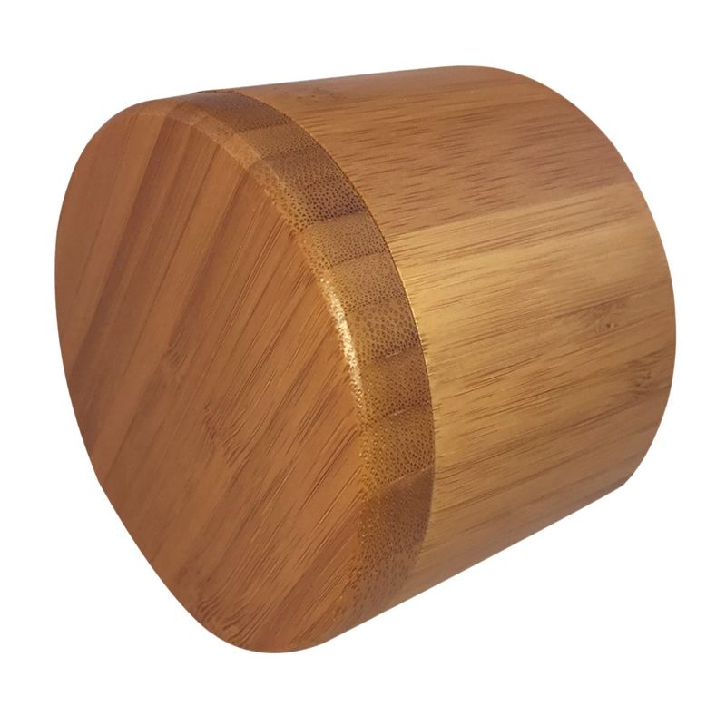 2Pcs Storage Boxes Salt Box Wooden Bamboo Storage Box With Magnetic Swivel Lid Container For Kitchen Storage Containers For Food