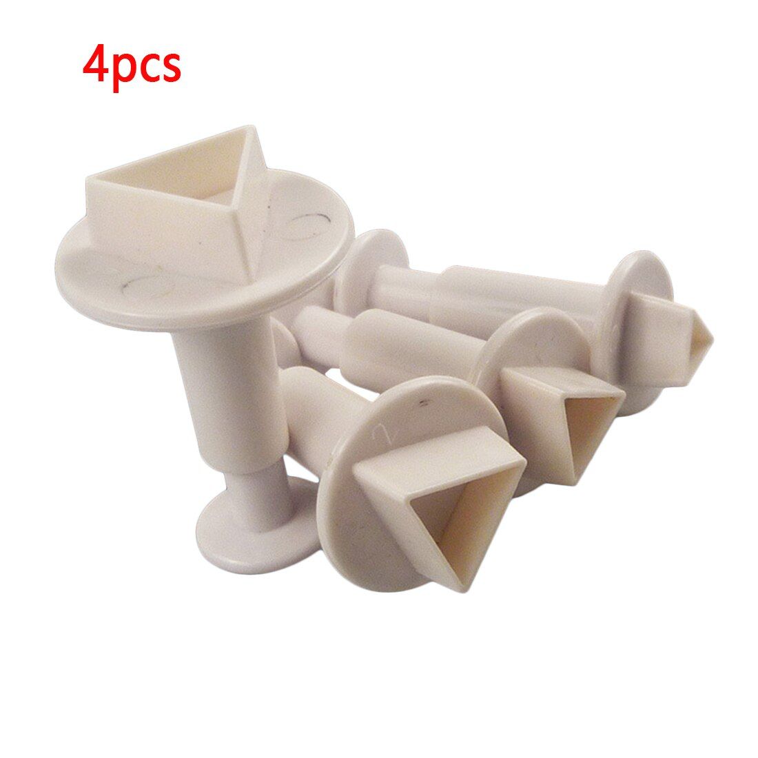 4pcs Fondant Molds Plunger Cake Molds Cake Decorating Tools Baking Cookie Cutter  Biscuit Maker Pastry Tools