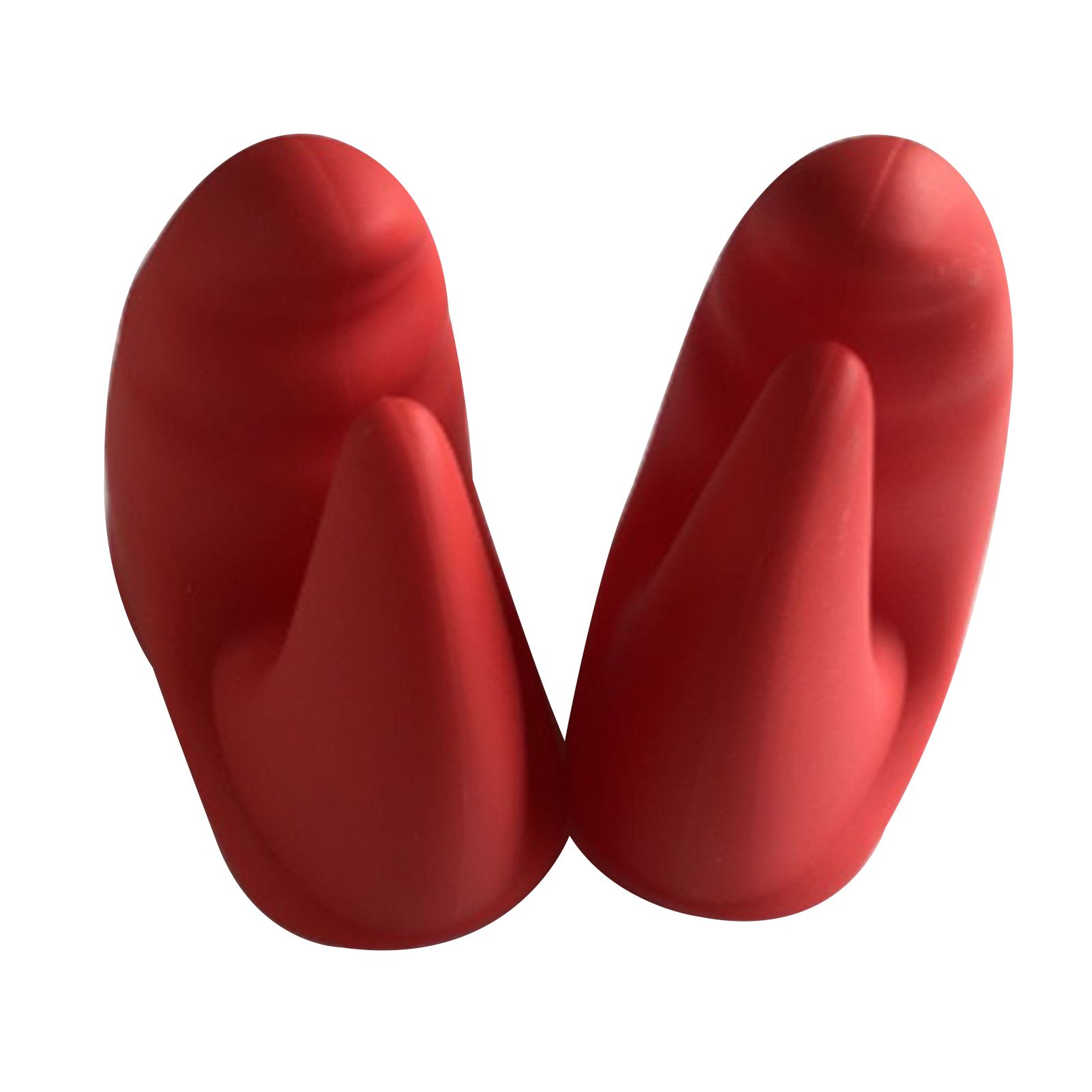 1 Pair Creative Red Lobster Claws Heat Insulation Silicone Microwave Oven Gloves