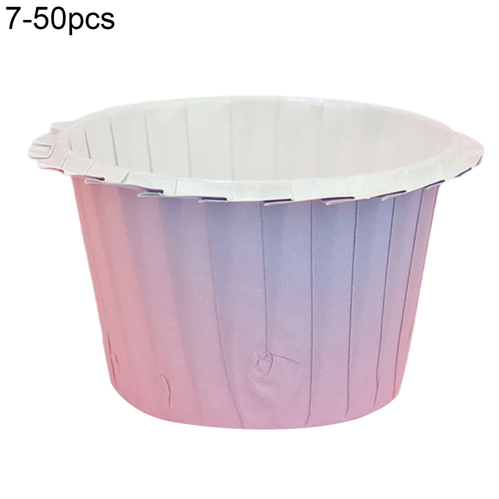 50Pcs Disposable Cake Cups Non-stick Paper Compact Dessert Cupcake Liner for Kitchen