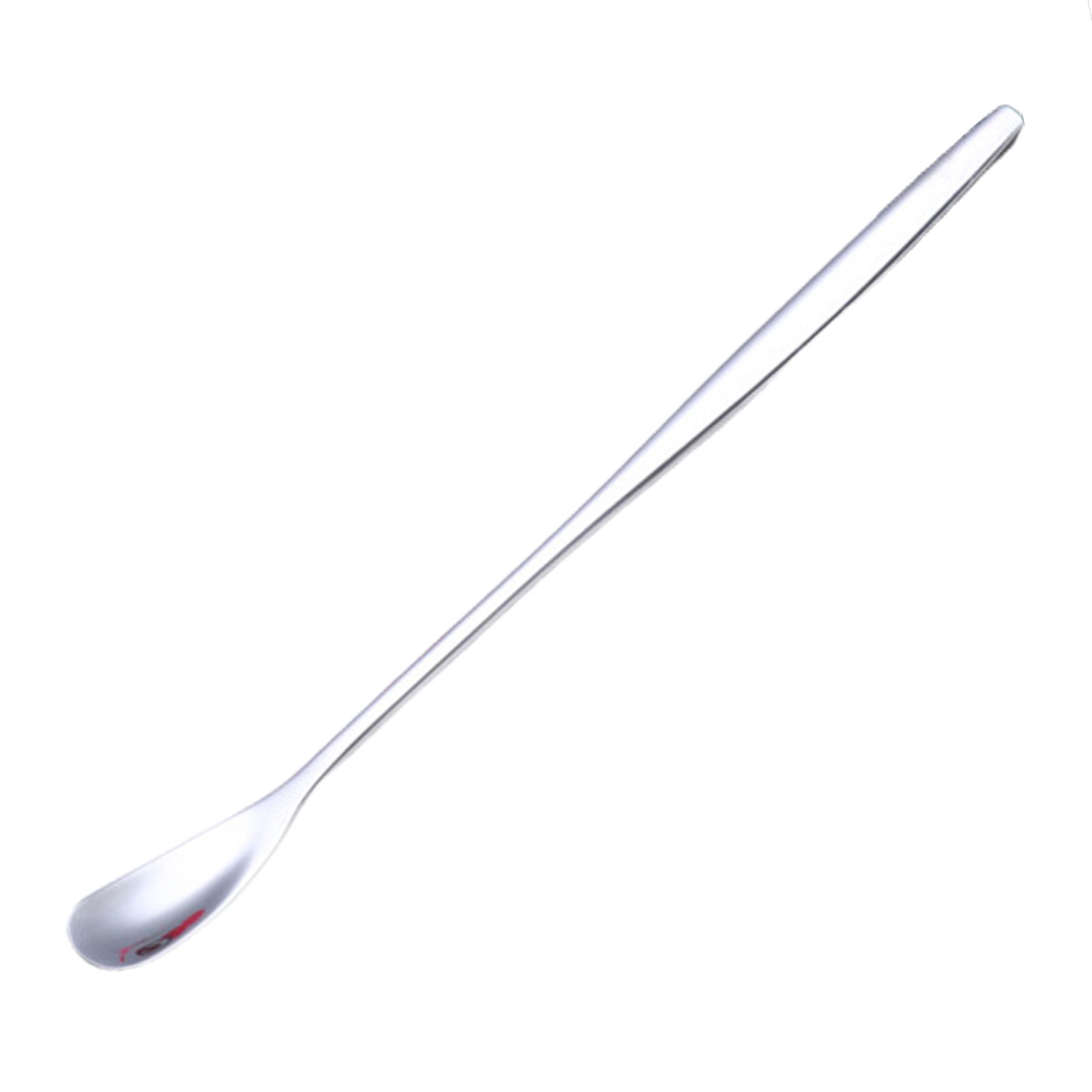 Stainless Steel Coffee Dessert Spoon Square Head Long Handle Teaspoon Tableware