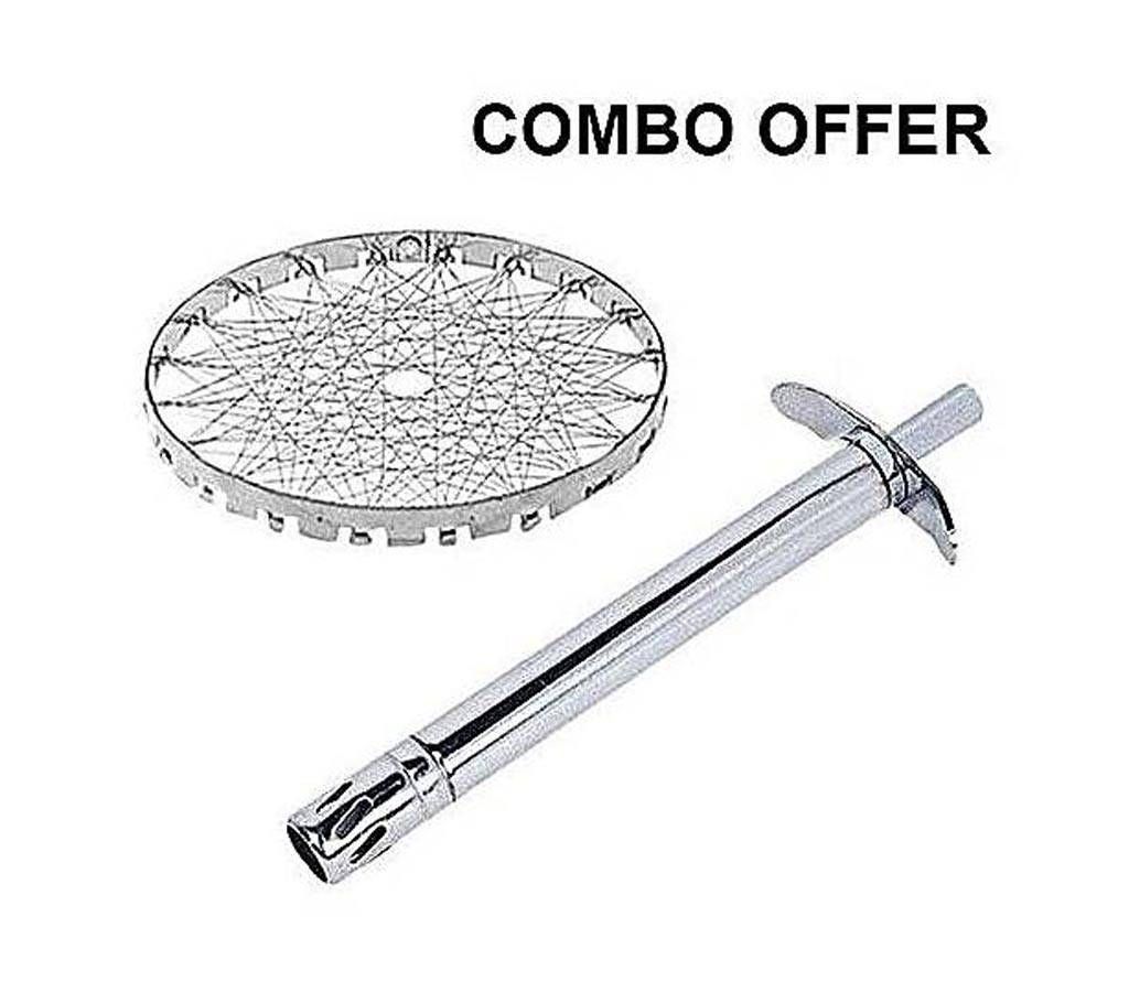 Kitchen Gas Lighter And Gas Saving Net Combo 