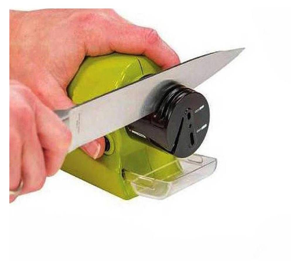 Knife Sharpener - Green and Black