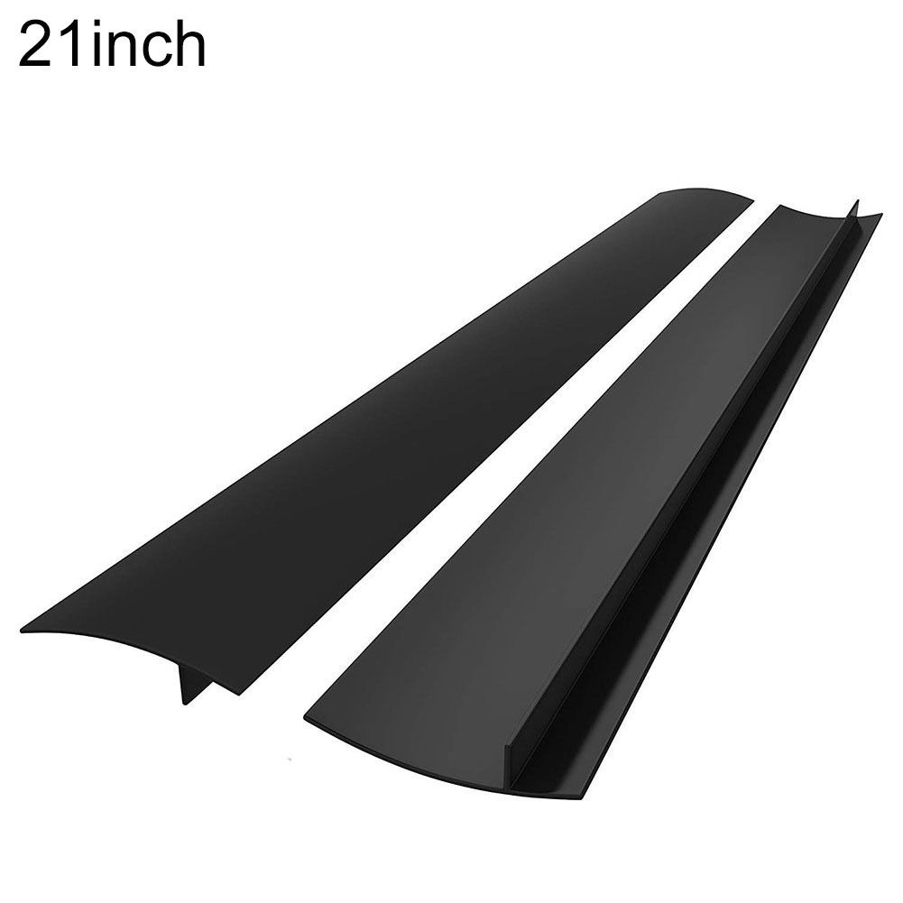 2Pcs Silicone Anti-Oil Kitchen Counter Stove Gap Cover Seal Slit Filler Strip