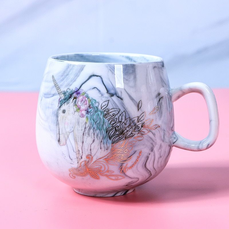 Flamingo Coffee Mugs Ceramic Mug Travel Cup Cute Foot Ins 72*85mm 350ml