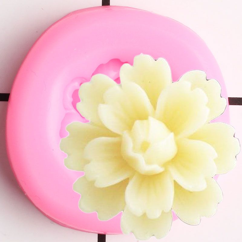 Rose Flower Silicone Mold Cupcake Topper Fondant Molds DIY Wedding Cake Decorating Tools Candy Clay Chocolate Gumpaste Moulds