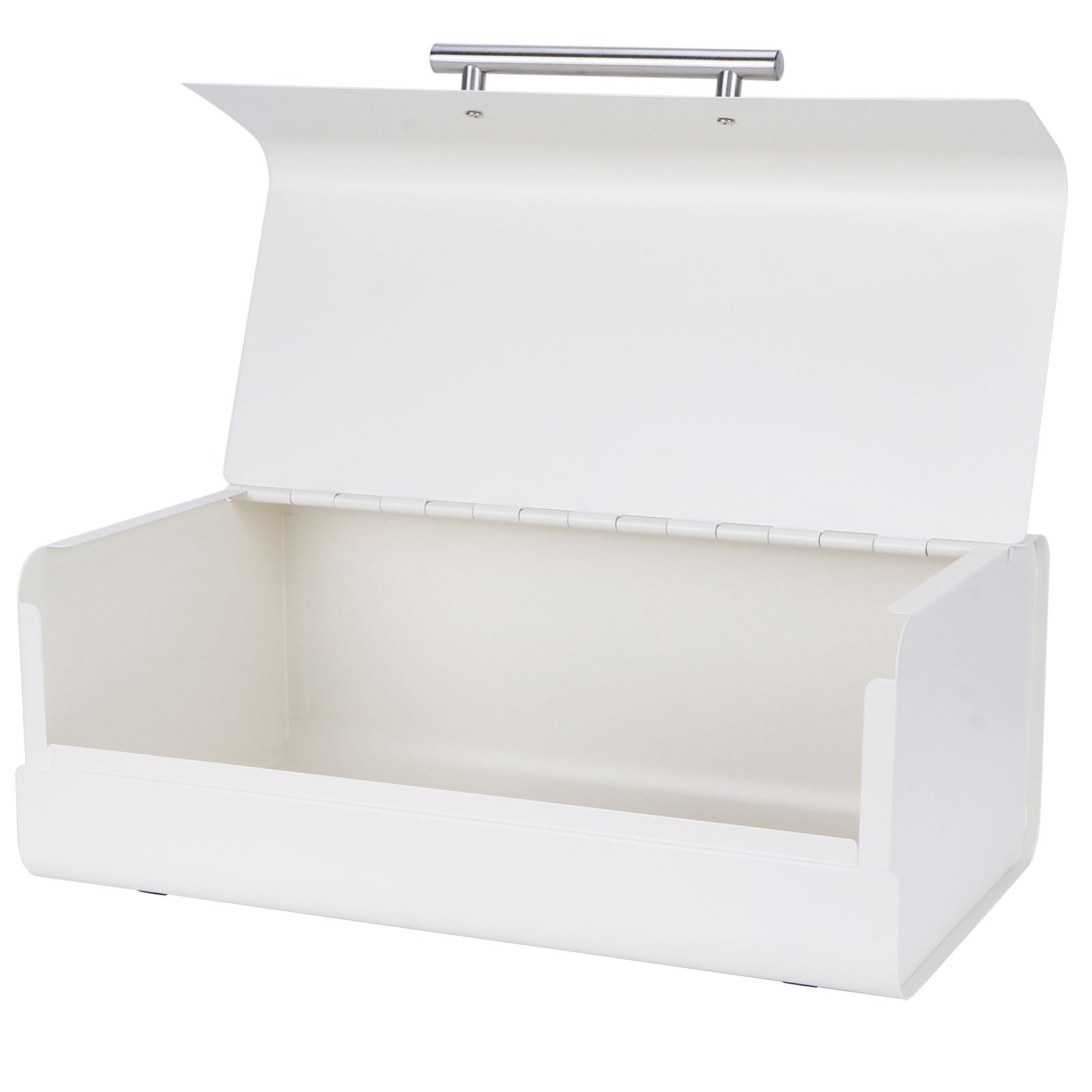 Bread Organizer Box Milk White For Kitchen Countertop